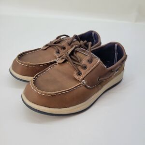 Nautica Wateree Youth Tan Boat Shoe 13c